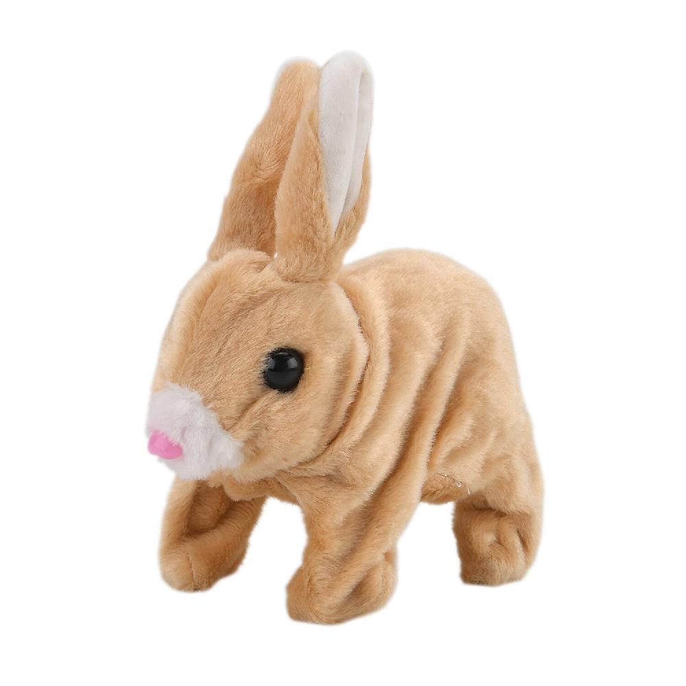 Livmore Tan Walking Plus Rabbit Toy (2xAA Battery Not Included)