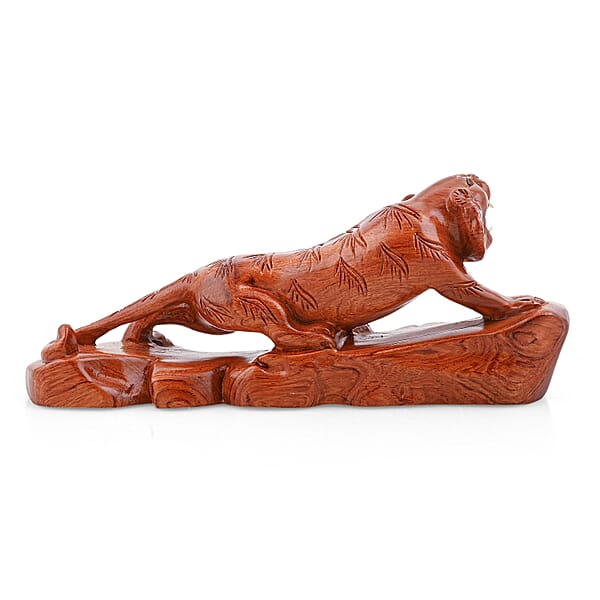 Livmore Tiger Wooden Sculpture 11.81 Inches