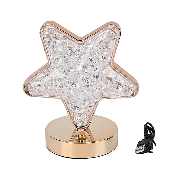 Livmore Touch Controlled Star-shaped Crystal Table Lamp