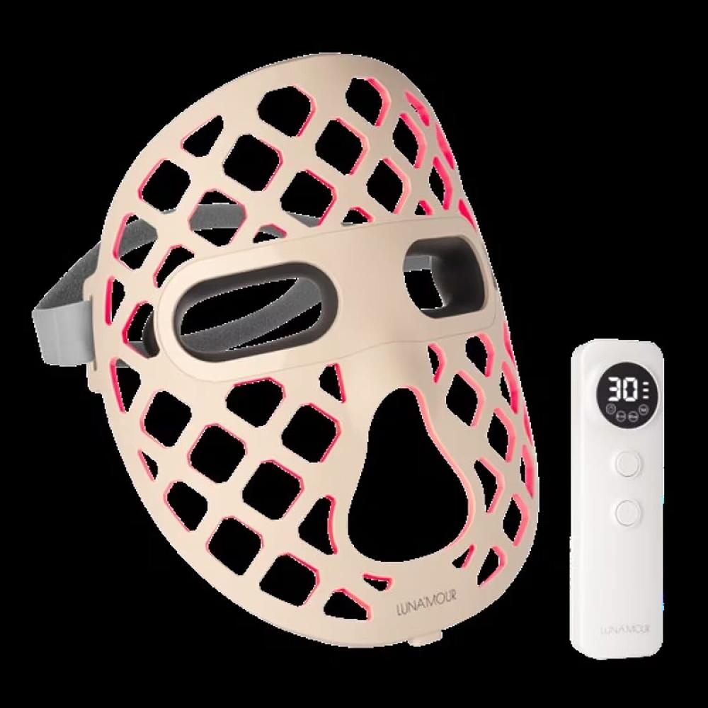 Luna'Mour AuraLux Anti-Aging LED & Infrared Face Mask (Lifetime Warranty)