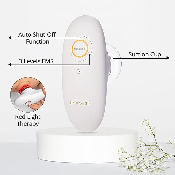 Luna'Mour CelluFade BodyBliss EMS Vacuum & Red-Light Therapy Device (Lifetime Warranty)