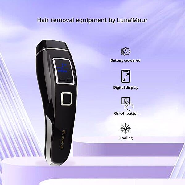Luna'Mour CoolPro Intense Pulse Light Therapy Device Ice Technology Skin Revitalizing Blemish Lightening And Hair Removing Device (FDA Approved)