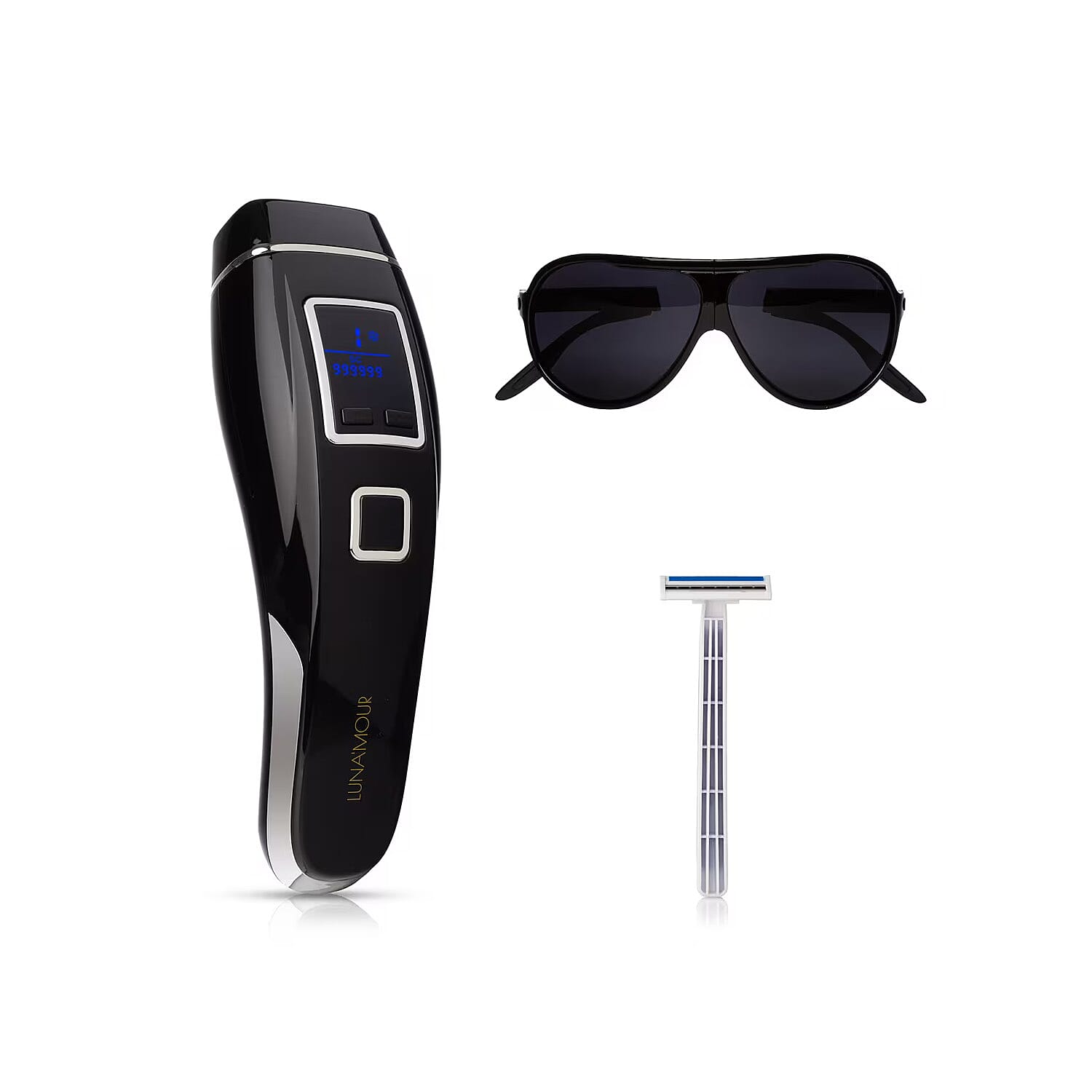 Luna'Mour CoolPro Intense Pulse Light Therapy Device Ice Technology Skin Revitalizing Blemish Lightening and Hair Removing Device (FDA Approved)
