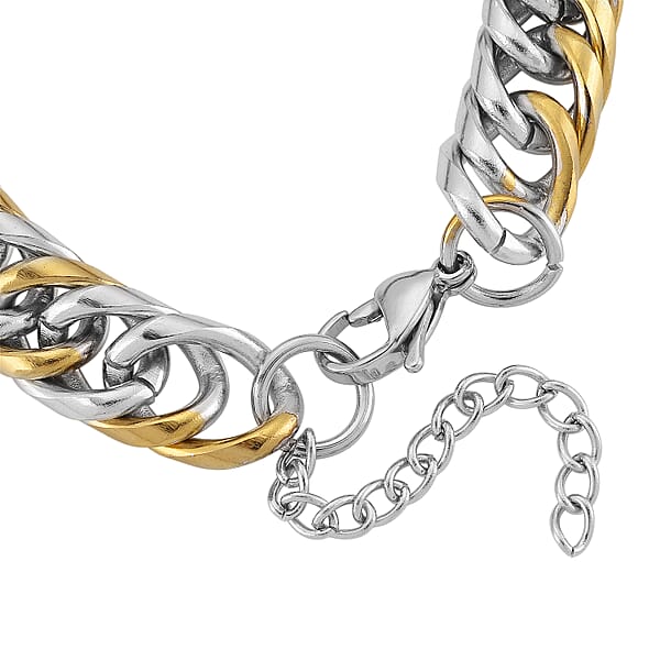 Luxe Chain Bracelet (7.5-9In) In ION Plated YG And Stainless Steel