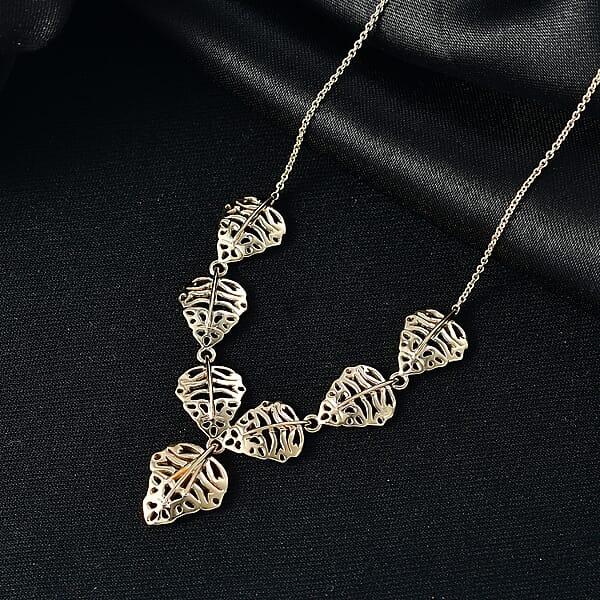 Luxoro 10K Yellow Gold Heart Necklace (18 Inches) (6.80 Grams)