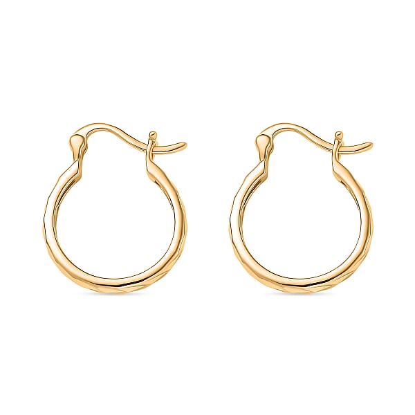 Luxoro 10K Yellow Gold Hoop Earrings (2.10 G)