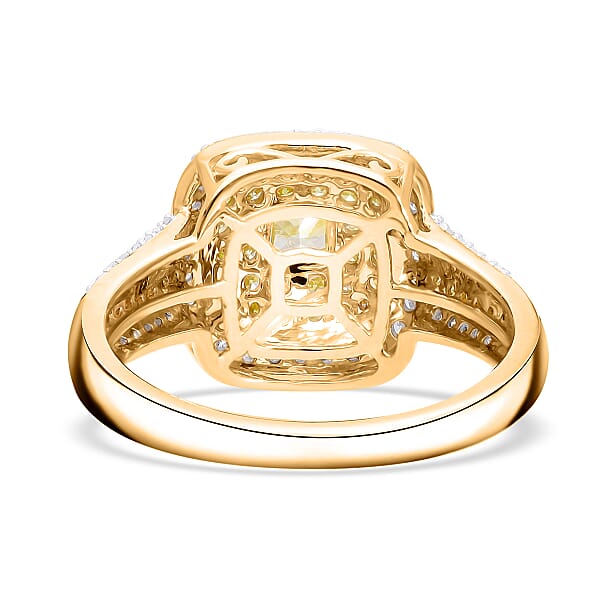 Luxoro 10K Yellow Gold Natural Yellow And Diamond I1-I2 Ring 1.00 Ctw