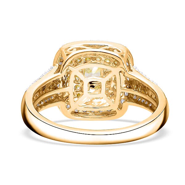 Luxoro 10K Yellow Gold Natural Yellow And Diamond I1-I2 Ring 1.00 Ctw
