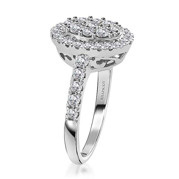 Luxoro 14K White And Yellow Gold Natural Yellow And White Diamond I3 Ring 5.30 Grams 2.00 Ctw