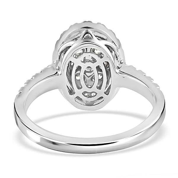 Luxoro 14K White And Yellow Gold Natural Yellow And White Diamond I3 Ring 5.30 Grams 2.00 Ctw
