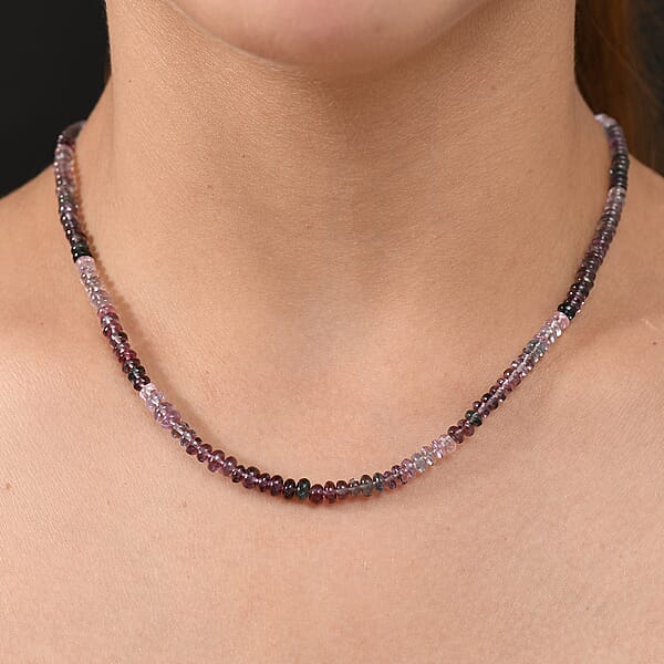 Luxoro AAA Multi Spinel 72.00 Ctw Beaded Necklace In 14K Yellow Gold 18 Inches