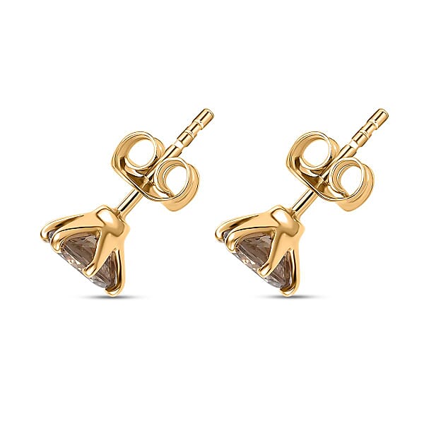 Luxoro AAA Turkizite 2.50 Ctw Solitaire Stud Earrings In 14K Yellow Gold