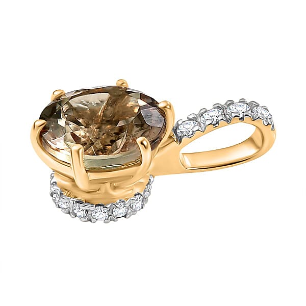 Luxoro AAA Turkizite And Diamond I2 2.00 Ctw Ring In 14K Yellow Gold