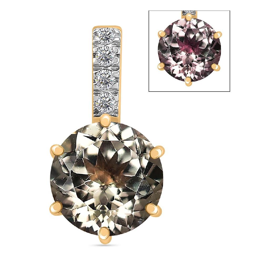 Luxoro AAA Turkizite and Diamond I2 2.00 ctw Ring in 14K Yellow Gold