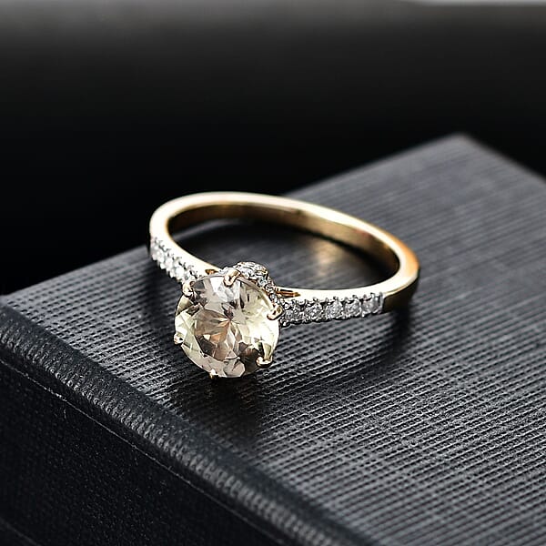 Luxoro AAA Turkizite And Diamond I2 2.15 Ctw Ring In 14K Yellow Gold