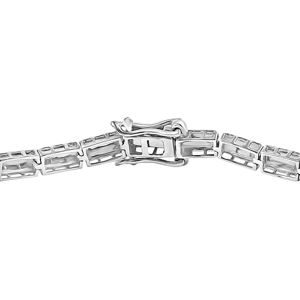Luxoro Bar Bracelet In 10K White Gold (6.50 In) 5.25 Grams