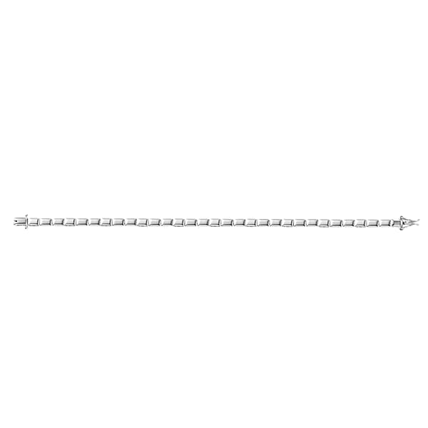 Luxoro Bar Bracelet In 10K White Gold (6.50 In) 5.25 Grams