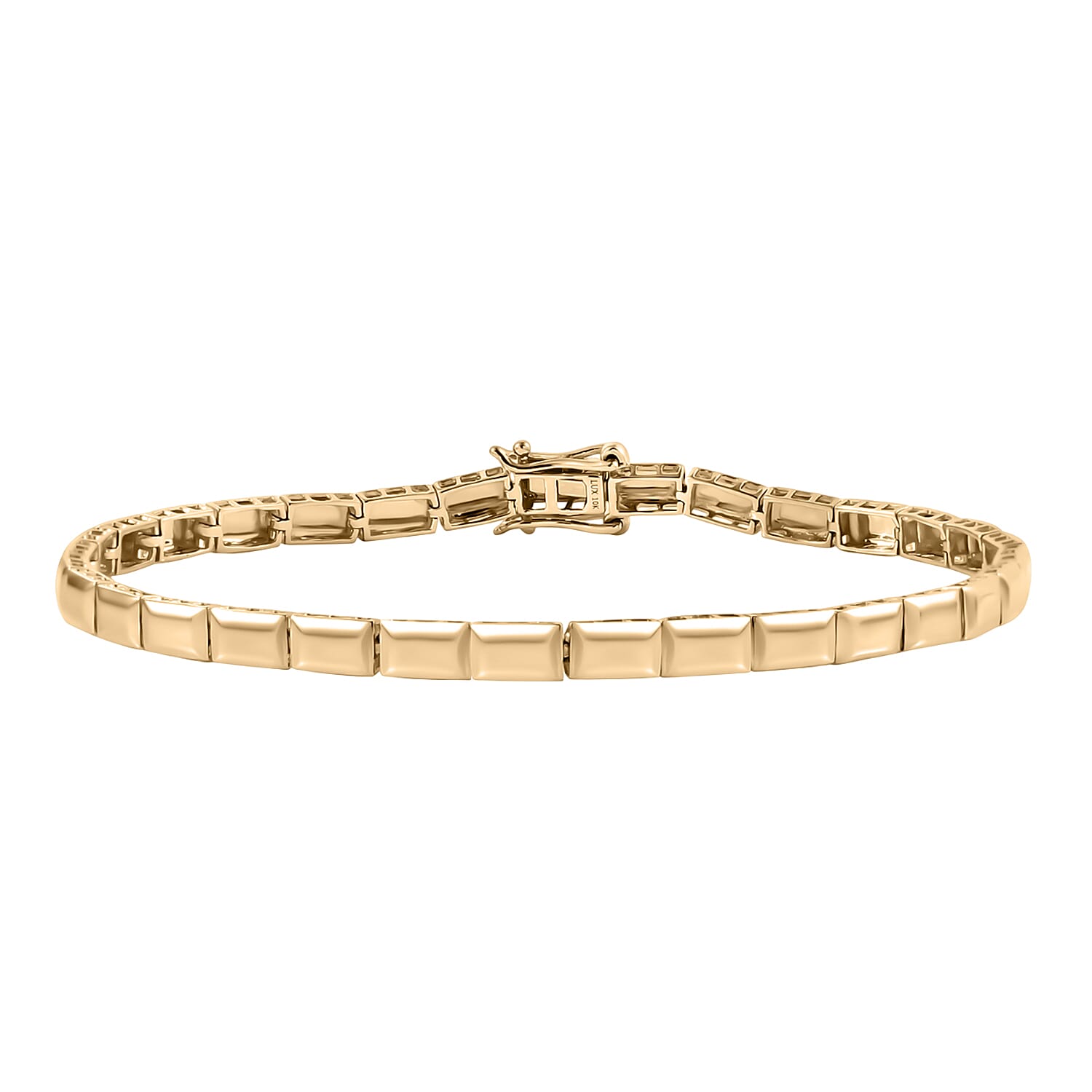 Luxoro Bar Bracelet in 10K Yellow Gold (6.50 In) 5.25 Grams