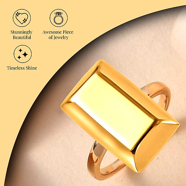 Luxoro Bar Ring In 18K Yellow Gold Yellow Gold Ring Gold Jewelry For Her 2.30 Grams
