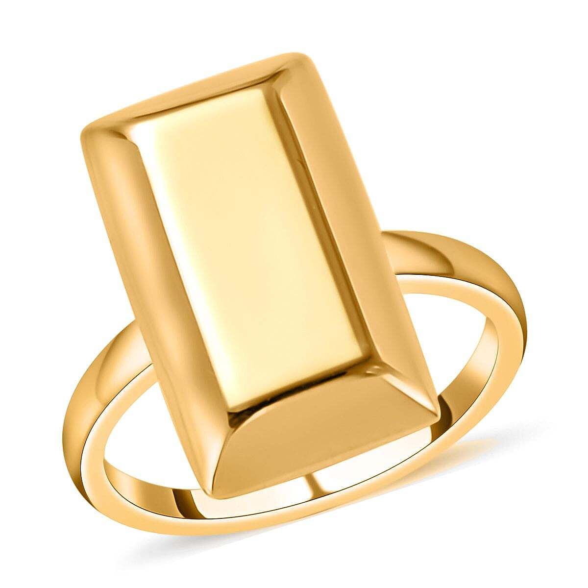 Luxoro Bar Ring in 18K Yellow Gold Yellow Gold Ring Gold Jewelry For Her 2.30 Grams