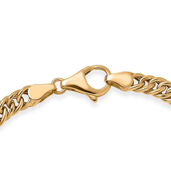 Luxoro Classic Curb Forever Chain Bracelet In 10K Yellow Gold (7.25 In) 4.10 Grams