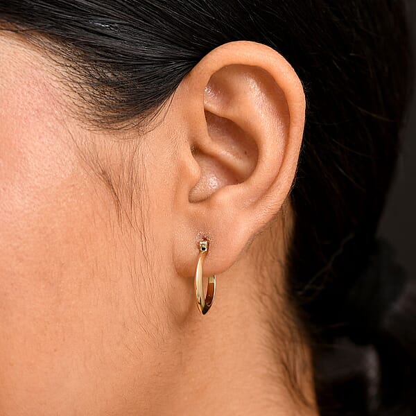 Luxoro Classic Hoop Earrings In 10K Yellow Gold 3.74 Grams