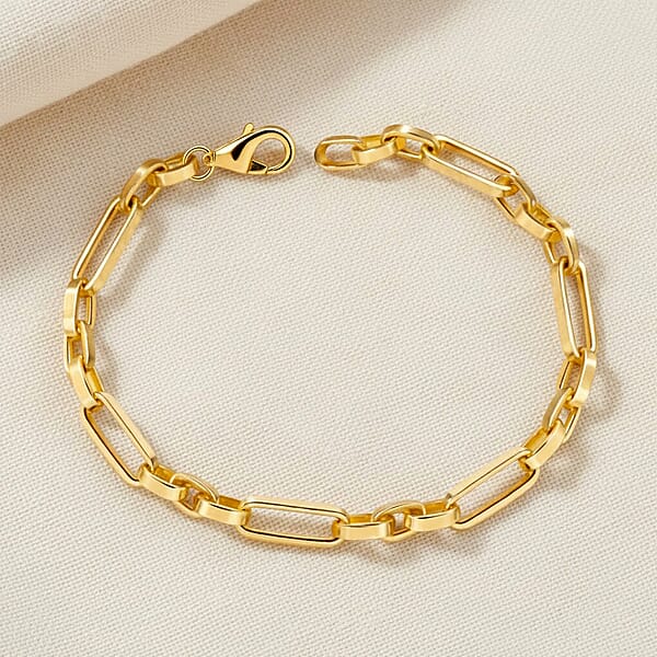 Luxoro Essential Link Chain Bracelet In 10K Yellow Gold (7.25 In) 2.60 Grams