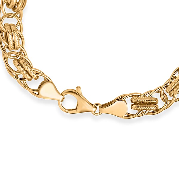 Luxoro Eternal Links Chain Bracelet In 10K Yellow Gold (7.25 In) 4.87 Grams
