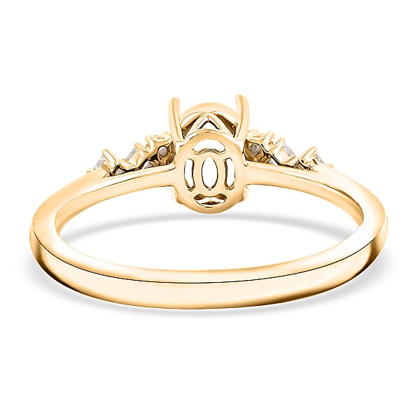 Luxoro Mounting Ring In 14K Yellow Gold 3.38 Grams