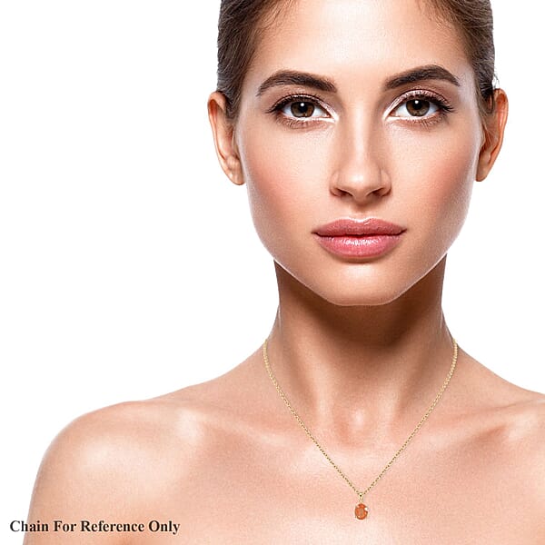 Luxoro Premium Viceroy Spessartine Garnet 2.90 Ctw Solitaire Pendant Without Chain In 10K Yellow Gold