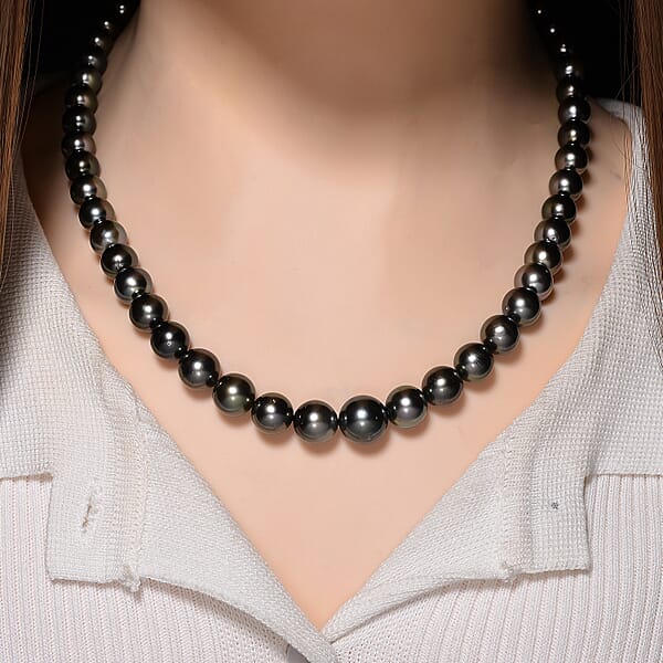Luxoro Tahitian Pearl Necklace In 10K Yellow Gold 18-20 Inches (Del. In 18-20 Days)