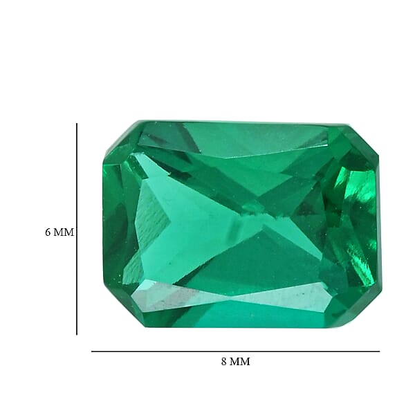 Luxuriant Lab Grown AAAA Emerald (Oct 8x6 Mm) 1.00 Ctw