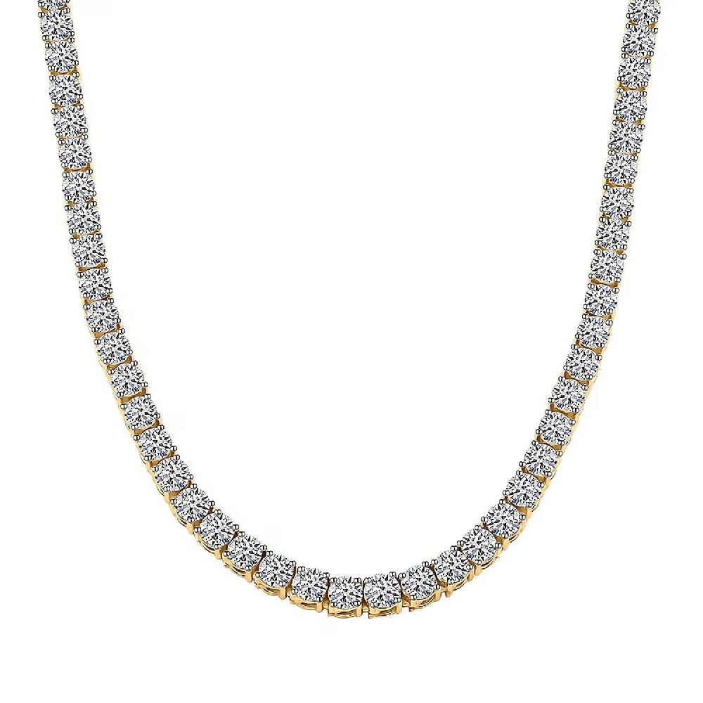 Luxuriant Lab Grown Diamond 20.00 ctw Necklace in 14K Yellow Gold 18.5 Inches 28.07 Grams