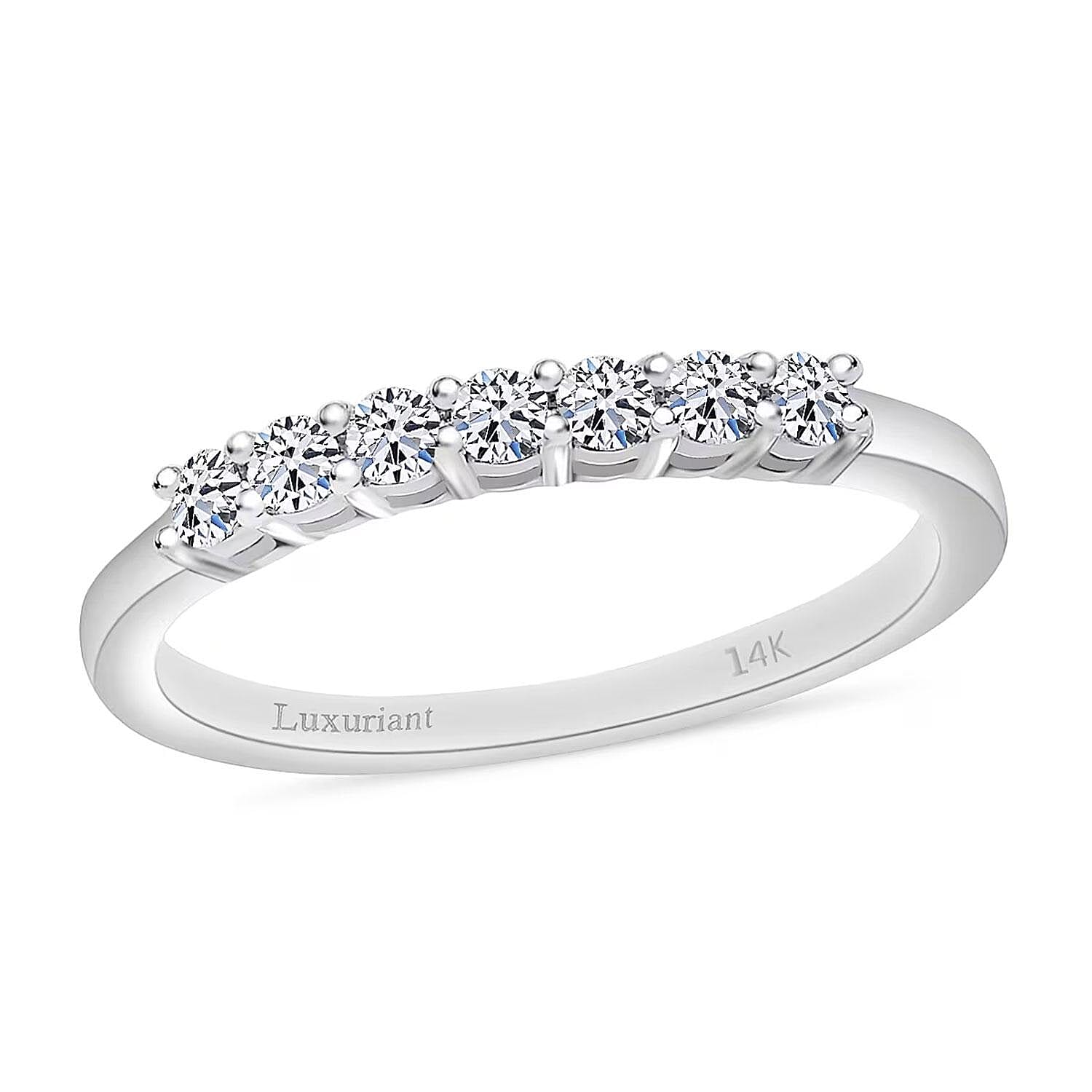 Luxuriant Lab Grown Diamond E-F VS 0.25 ctw Ring in 14K White Gold (Del. in 10-12 Days)