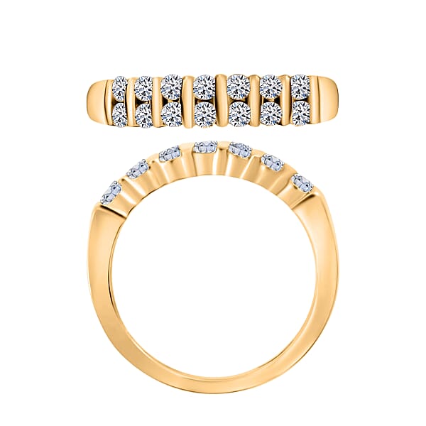 Luxuriant Lab Grown Diamond E-F VS 0.50 Ctw Band Ring In 14K Yellow Gold (Del. In 10-12 Days)
