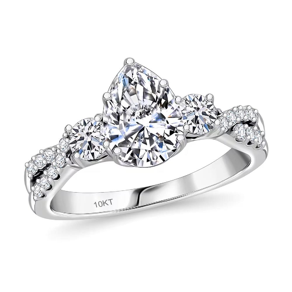 Luxuriant Lab Grown Diamond E-F VS 2.00 ctw Ring in 10K White Gold