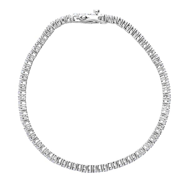 Luxuriant Lab Grown Diamond E-F VS 3.00 Ctw Bracelet In 14K White Gold (6.50 In) (Del. In 10-12 Days)
