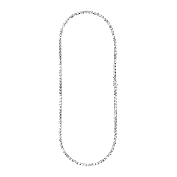 Luxuriant Lab Grown Diamond F VS1 10.35 Ctw Necklace In Sterling Silver 18 Inches