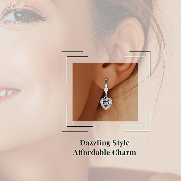 Luxuriant Lab Grown Diamond G-H SI 0.40 Ctw Earrings In Rhodium Over Sterling Silver