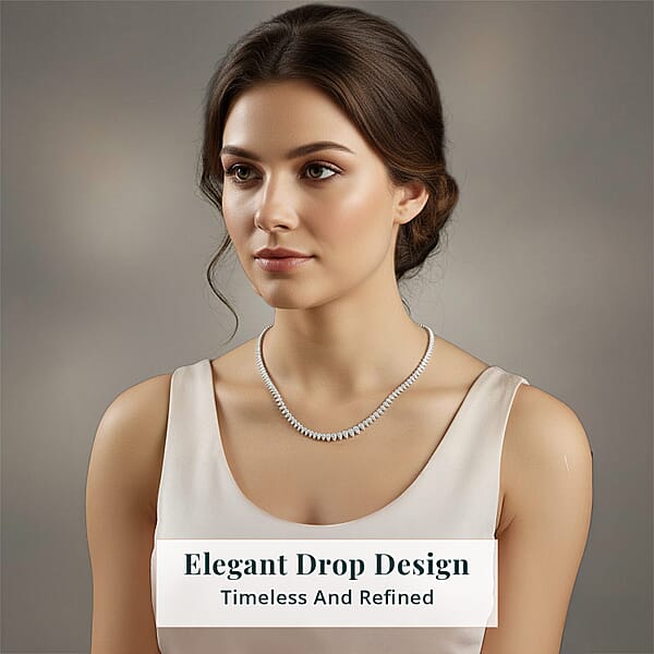 Luxuriant Lab Grown Diamond G-H SI 5.00 Ctw Necklace In Platinum Over Sterling Silver 18 Inches