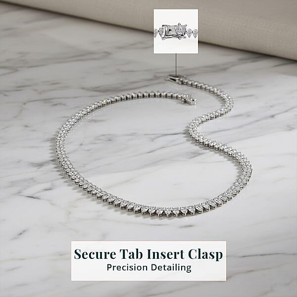 Luxuriant Lab Grown Diamond G-H SI 5.00 Ctw Necklace In Platinum Over Sterling Silver 18 Inches