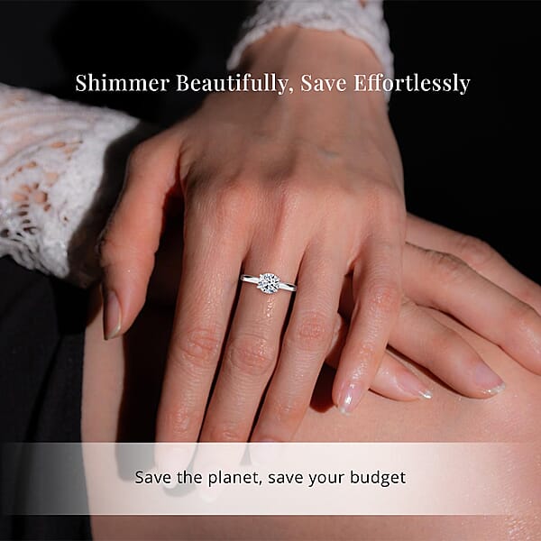 Luxuriant Lab Grown Diamond G-H SI Solitaire Ring 14K White Gold Ring Diamond Ring Gifts For Her Diamond Jewelry 1.00 Ctw