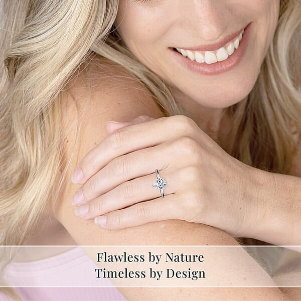 Luxuriant Lab Grown Diamond G-H VS 2.00 Ctw Solitaire Ring In 950 Platinum