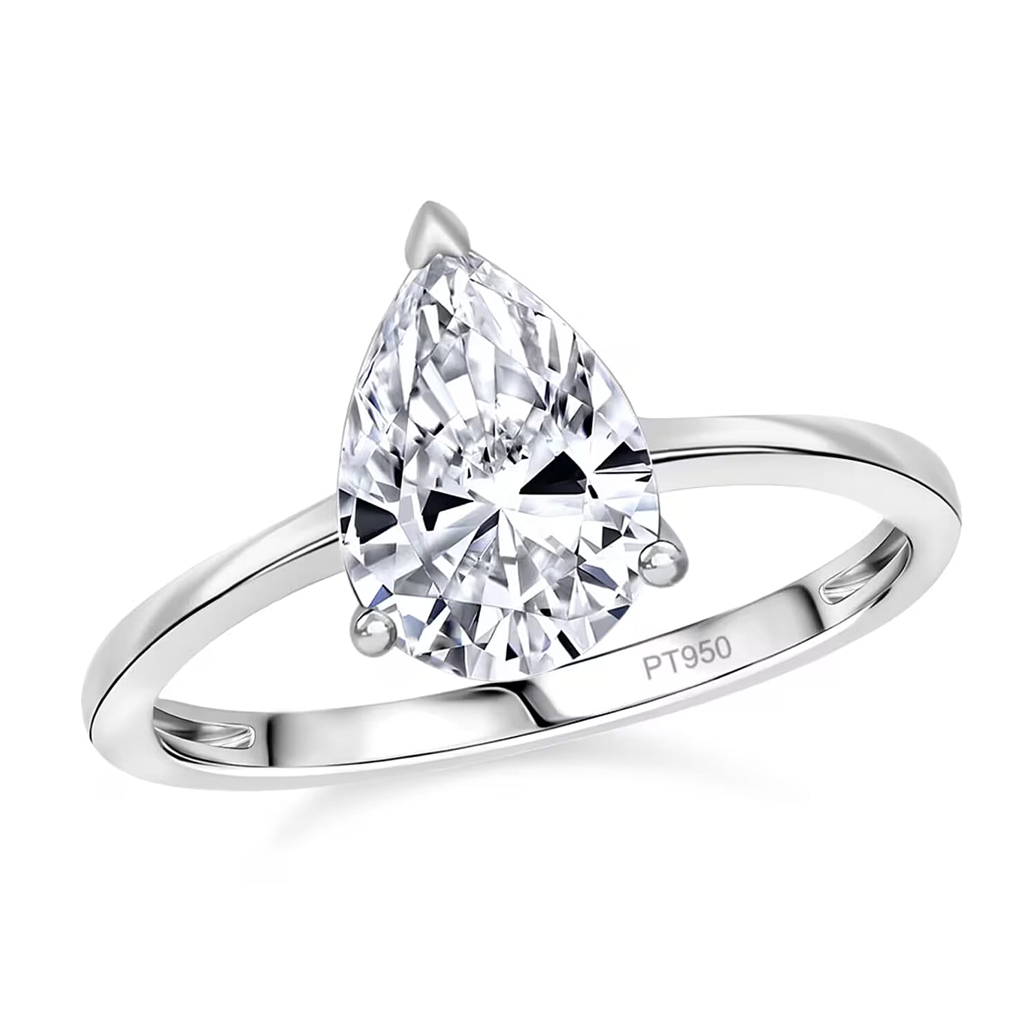 Luxuriant Lab Grown Diamond G-H VS 2.00 Ctw Solitaire Ring In 950 Platinum