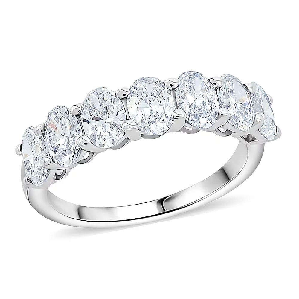 Luxuriant Lab Grown Diamond G-H VS 2.25 Ctw Ring In Sterling Silver