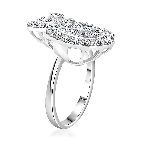 Luxuriant Lab Grown Diamond G SI1 1.90 Ctw Ring In Sterling Silver