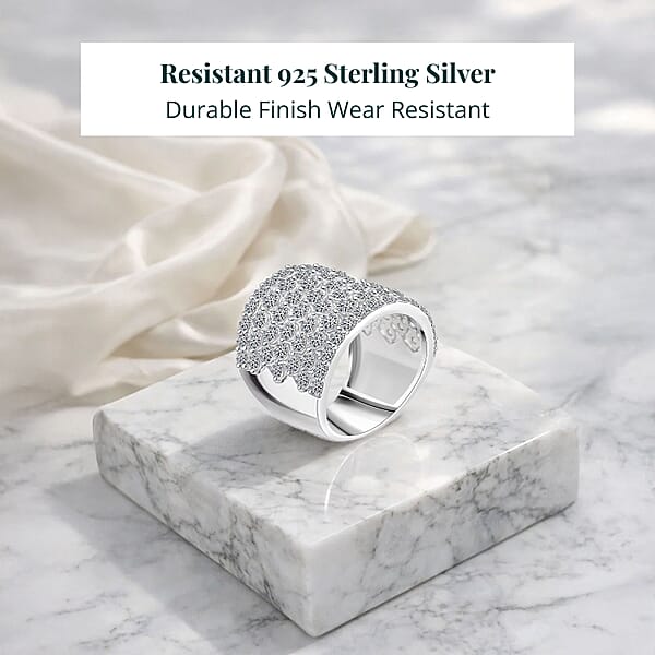 Luxuriant Lab Grown Diamond (G SI1) Band Ring In Sterling Silver 5.00 Ctw