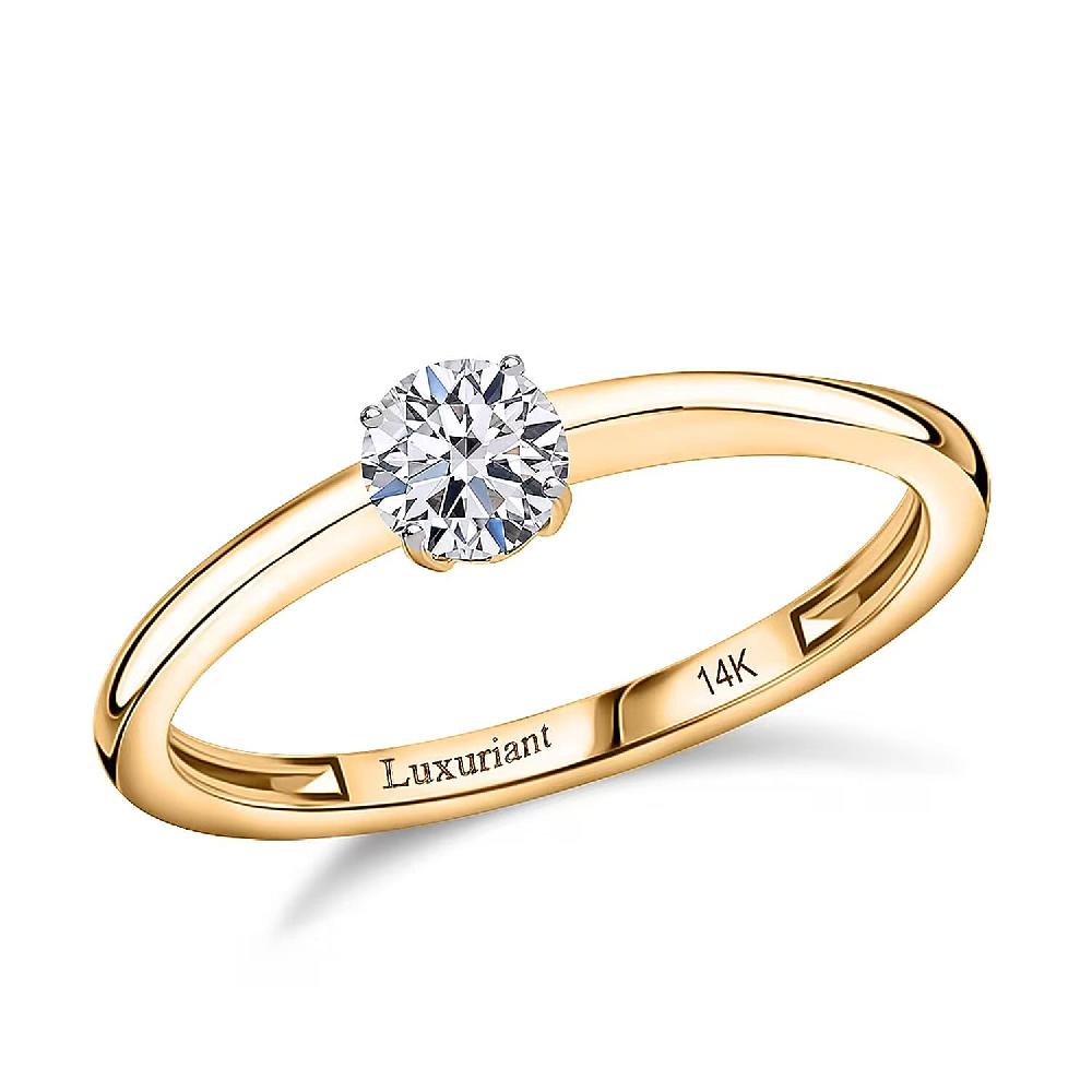 Luxuriant Lab Grown Diamond G VS 0.50 ctw Ring in 14K Yellow Gold