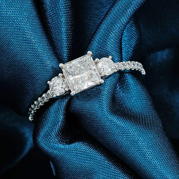 Luxuriant Lab Grown Diamond G VS 1.00 Ctw Ring In 14K White Gold