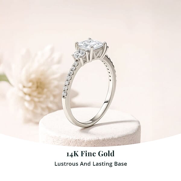 Luxuriant Lab Grown Diamond G VS 1.00 Ctw Ring In 14K White Gold
